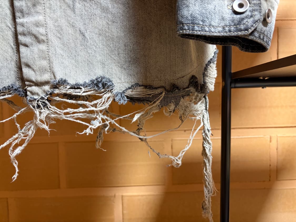 [M] 릭오웬스 다크쉐도우 아우터셔츠 미네랄 프린지드 상품이미지4