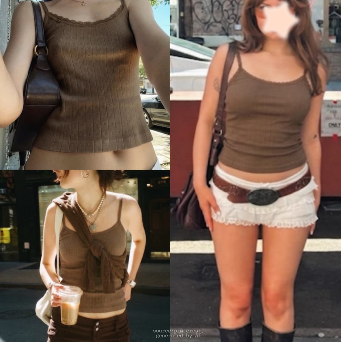 00s 페미닌무드 포인텔 니트 캐미솔 상품이미지2