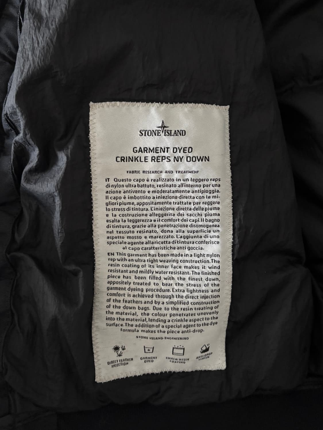 (정품) 스톤아일랜드 크링클랩스 다크네이비 S 상품이미지6