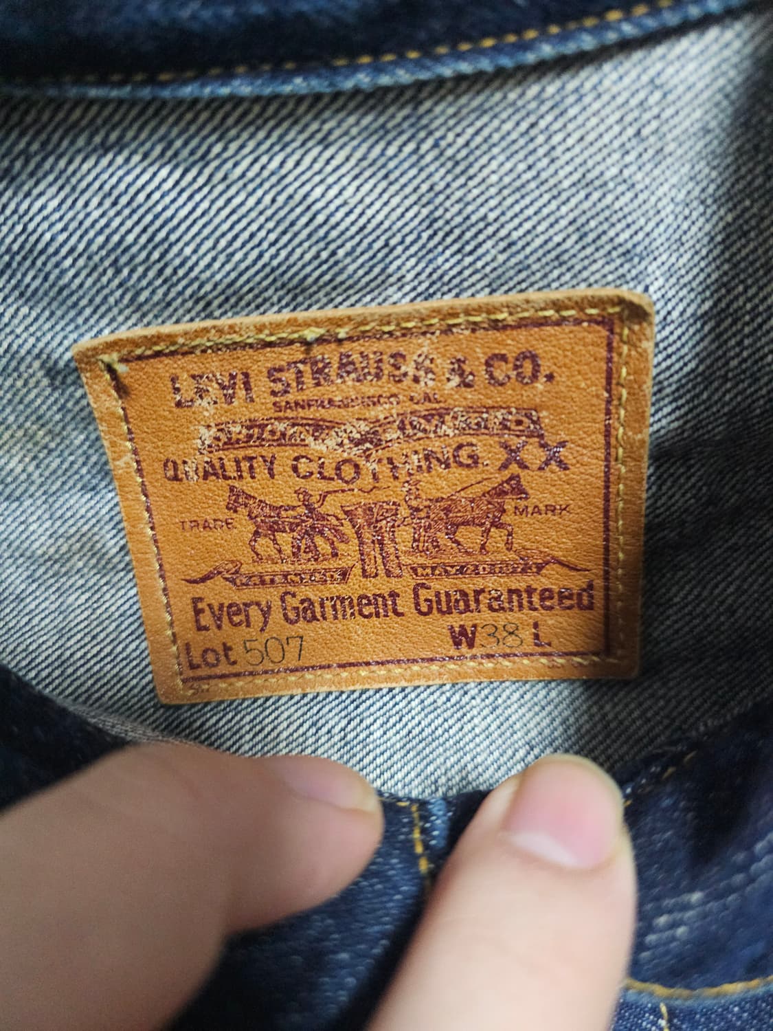 1998 LVC 71507XX 2세대 데님자켓 빅 E 셀비지 리바이스 상품이미지5