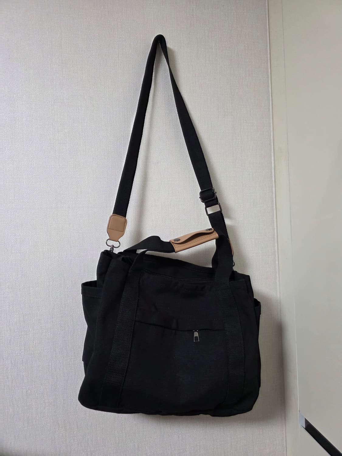 새상품) 블랙 캔버스 크로스백 숄더백 상품이미지1