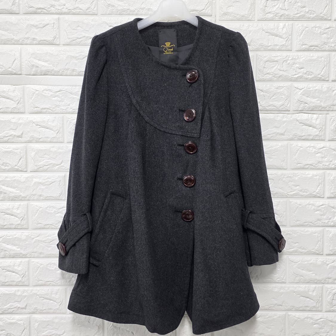 택포) 한섬 오즈세컨 뉴욕 모직 코트 S 상품이미지1