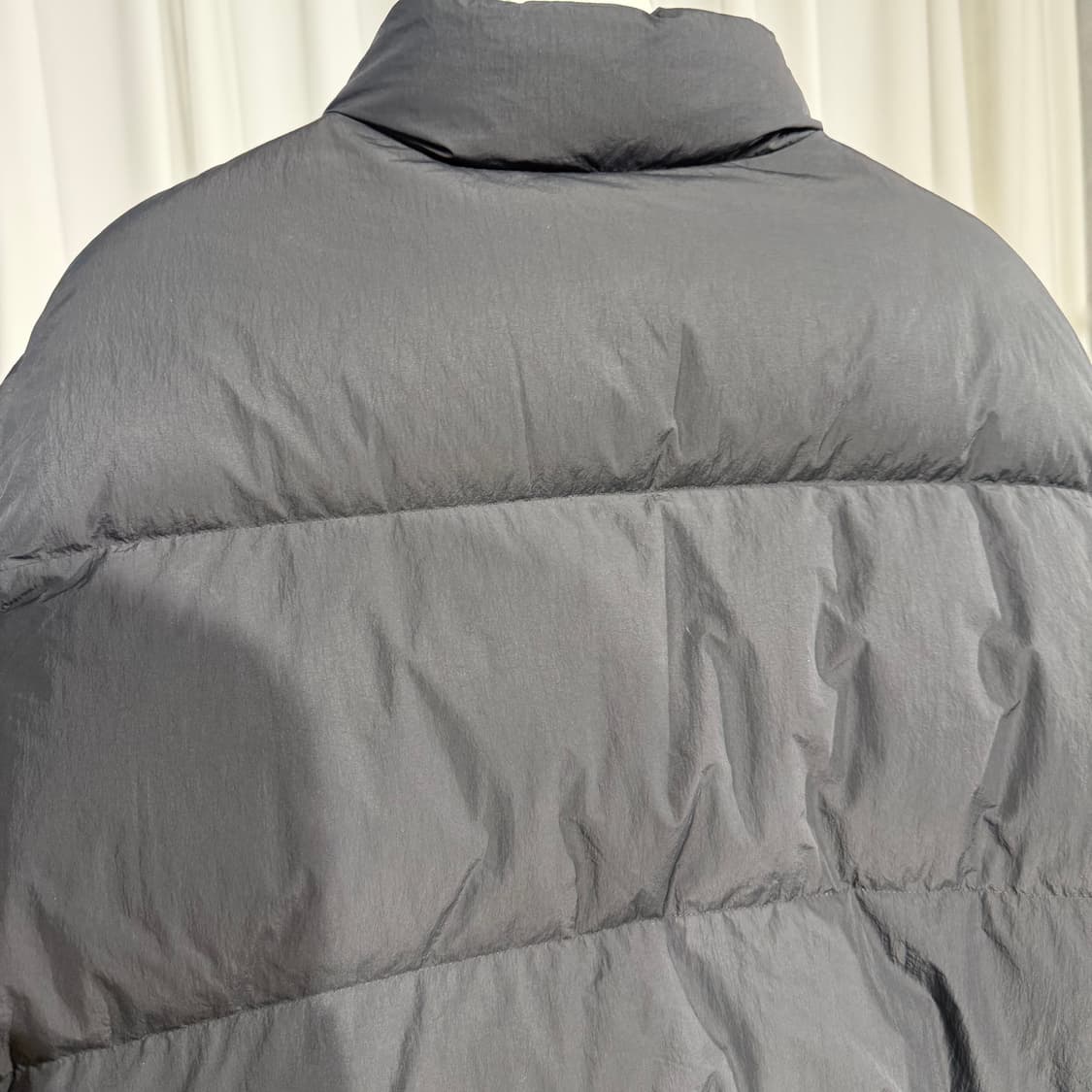 (L) 스투시 다운 퍼퍼 나일론 블랙 패딩  상품이미지4