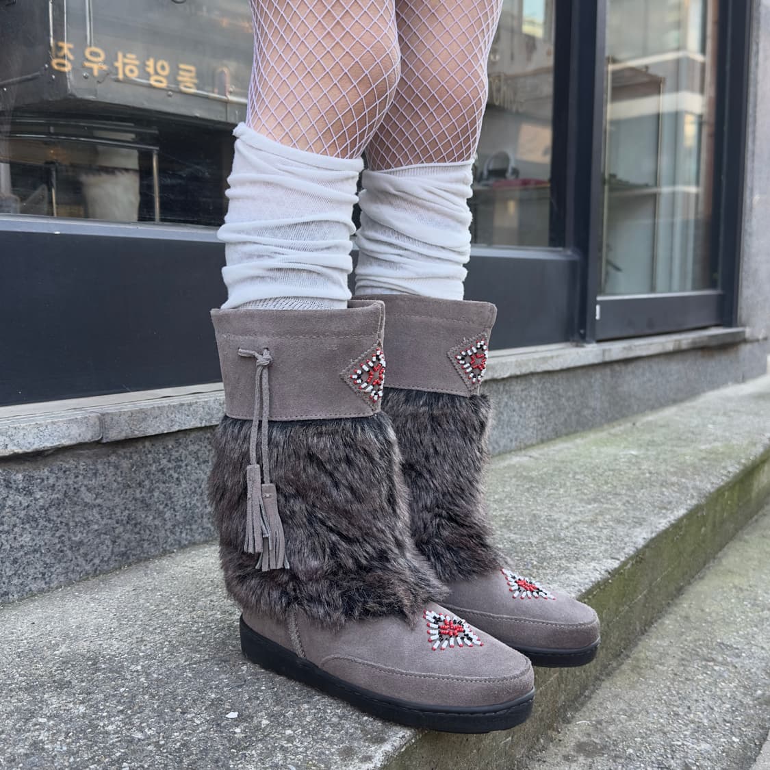 00s 스웨이드 미네통카 모카신 부츠 풀박스 상품이미지1