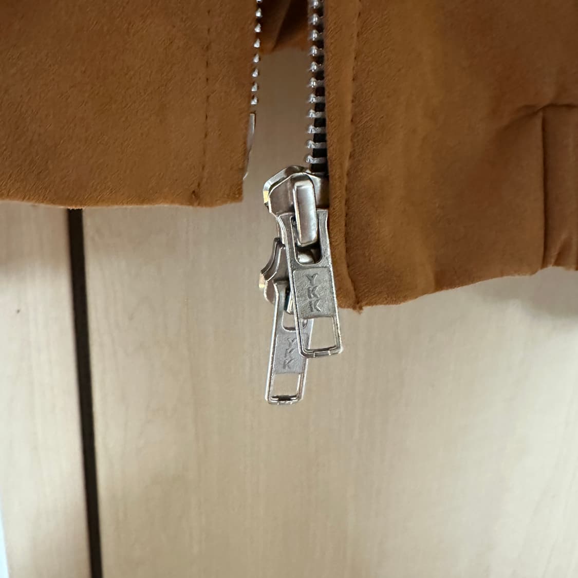 SPERONE 스페로네 스웨이드 블루종 자켓 브라운 L 상품이미지3