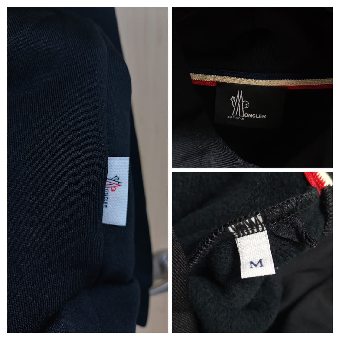 신품급 정품인증 몽클레르 그레노블 레터링 블랙 후드티 몽클레어 상품이미지6