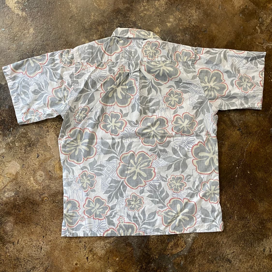 빈티지 플라워 반팔 풀오버 셔츠 상품이미지4