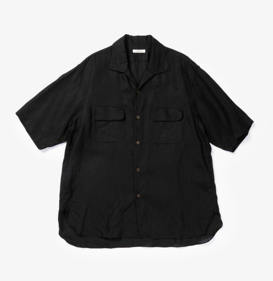 Calmlence 캄렌스 26ss  린넨 SHIRT - Black 상품이미지1