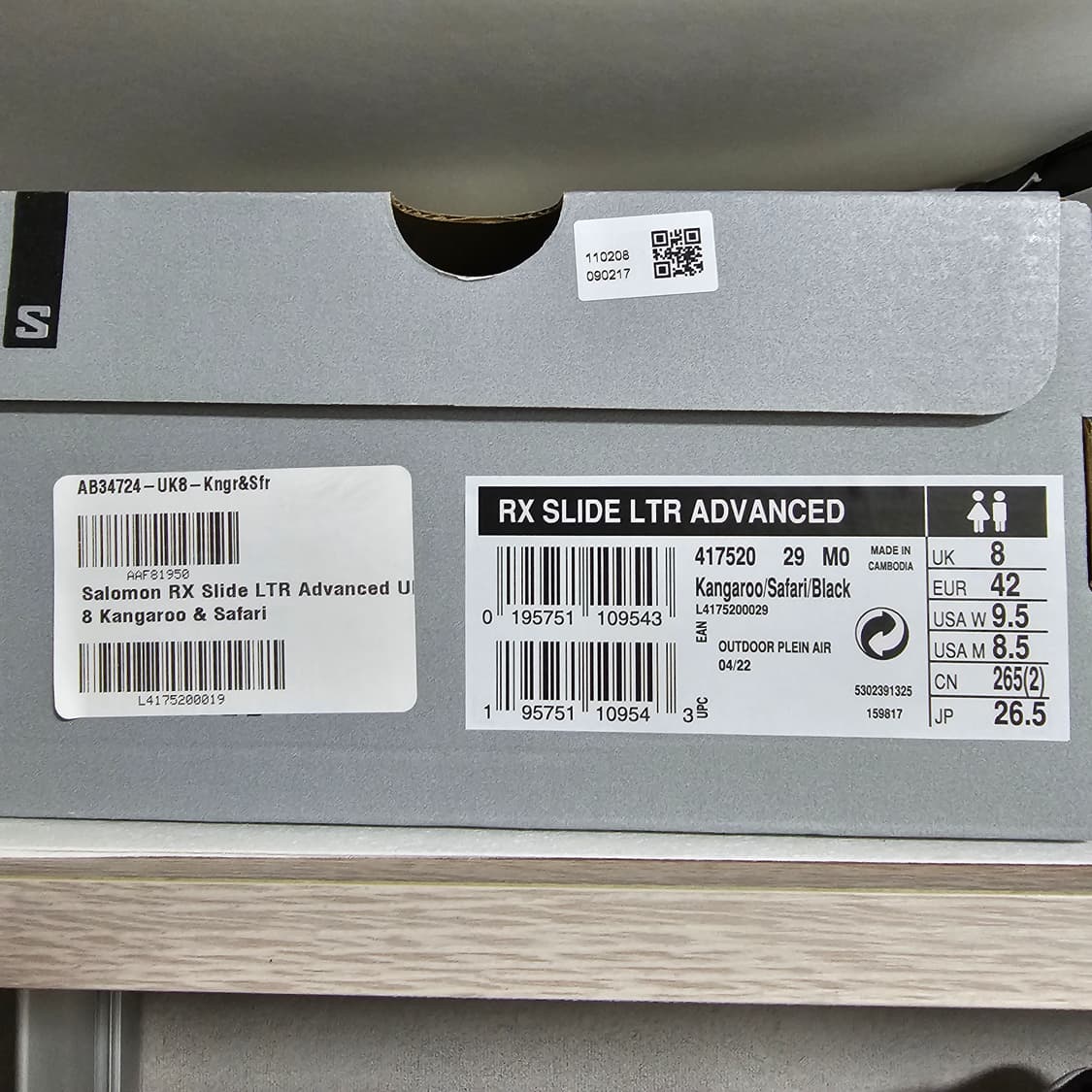 살로몬 RX 슬라이드 레더 adv 캥거루 사파리 265 상품이미지10
