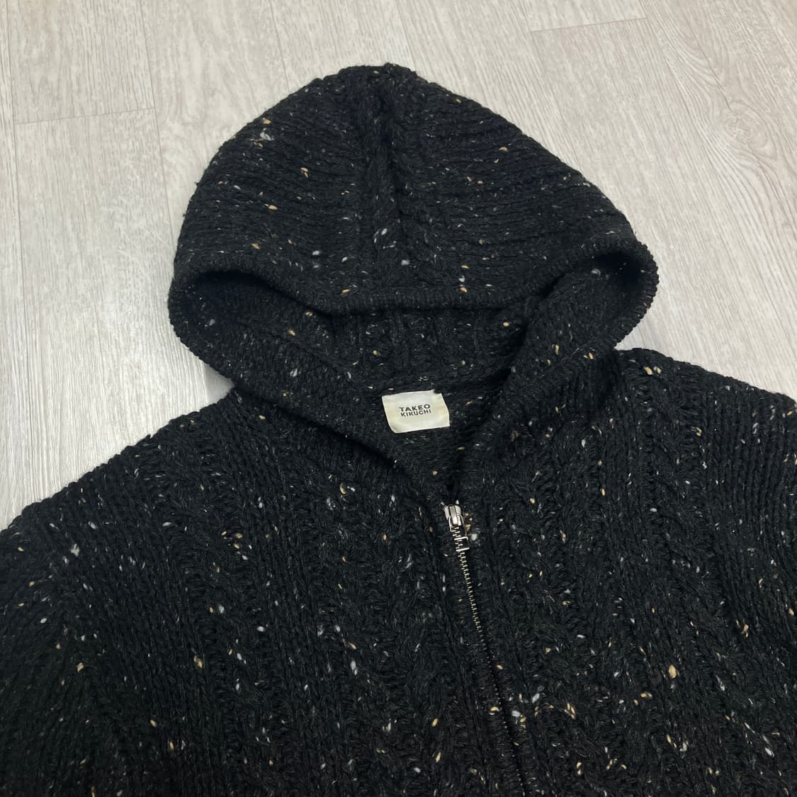 [M] 타케오 키쿠치 니트 후드집업 상품이미지2