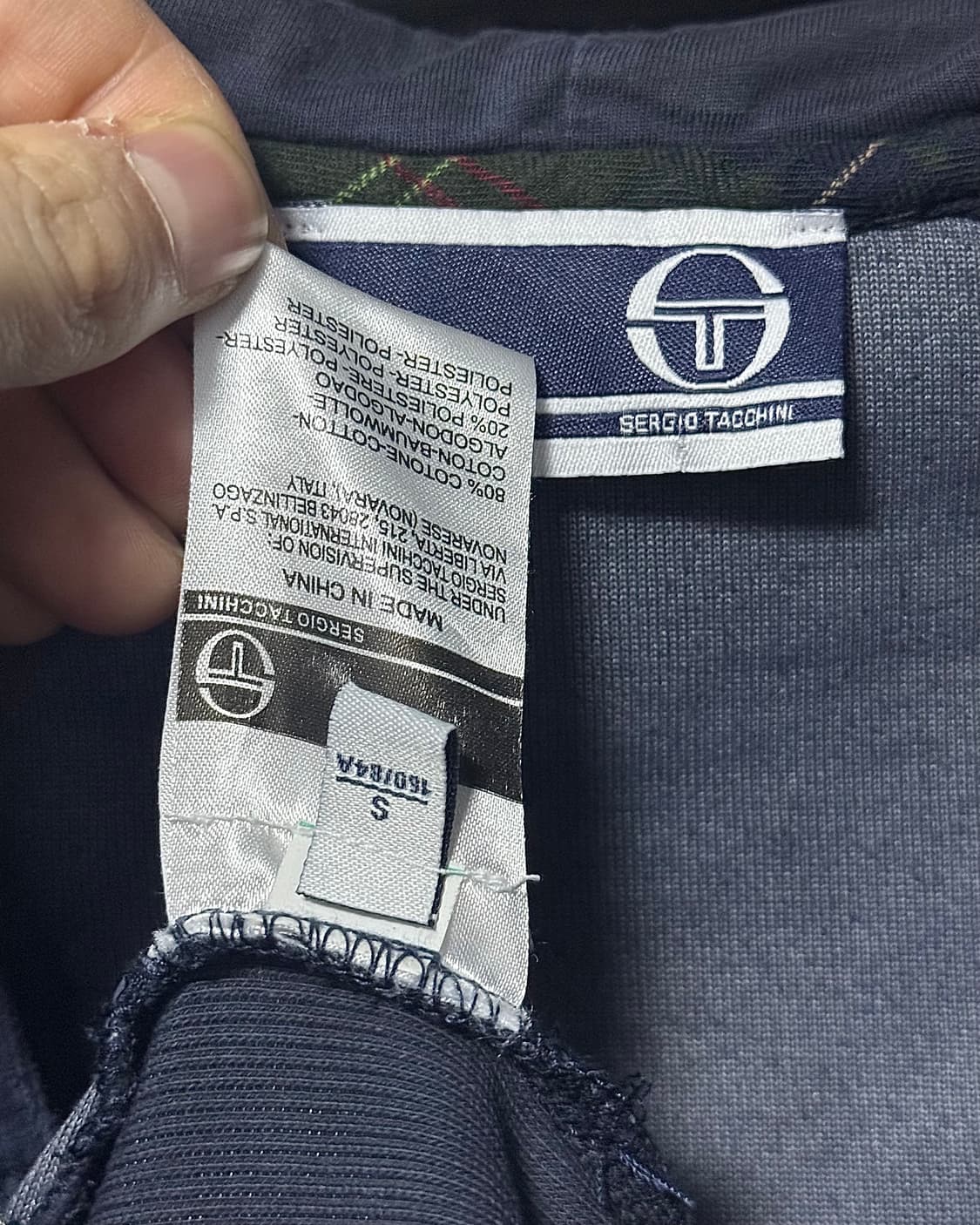 세르지오 타키니 벨벳 벨루어 투웨이 후드 집업 남색 네이비 S 90 일본 상품이미지8