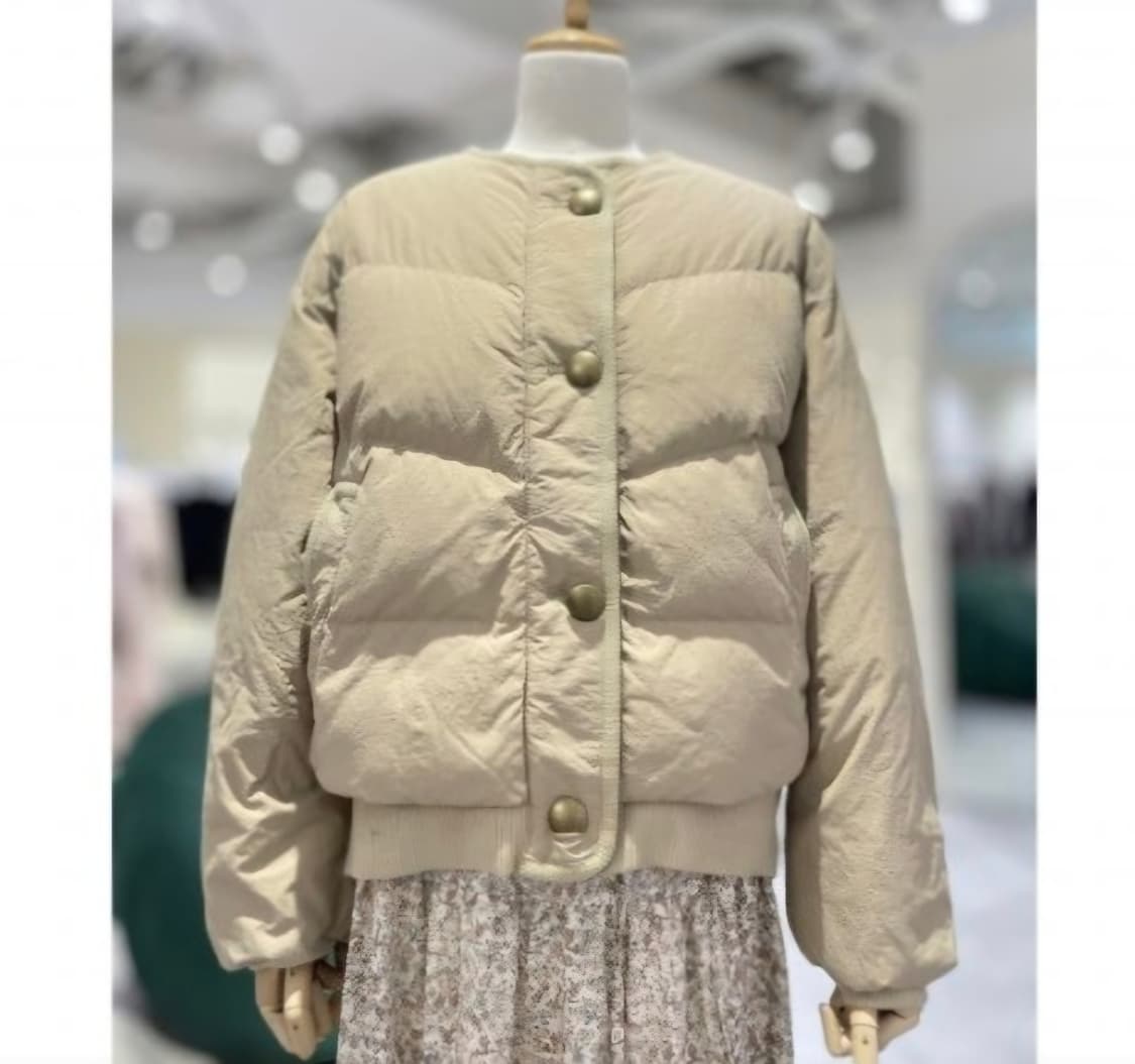 [S]써스데이아일랜드 덕다운 노카라 점퍼 상품이미지1