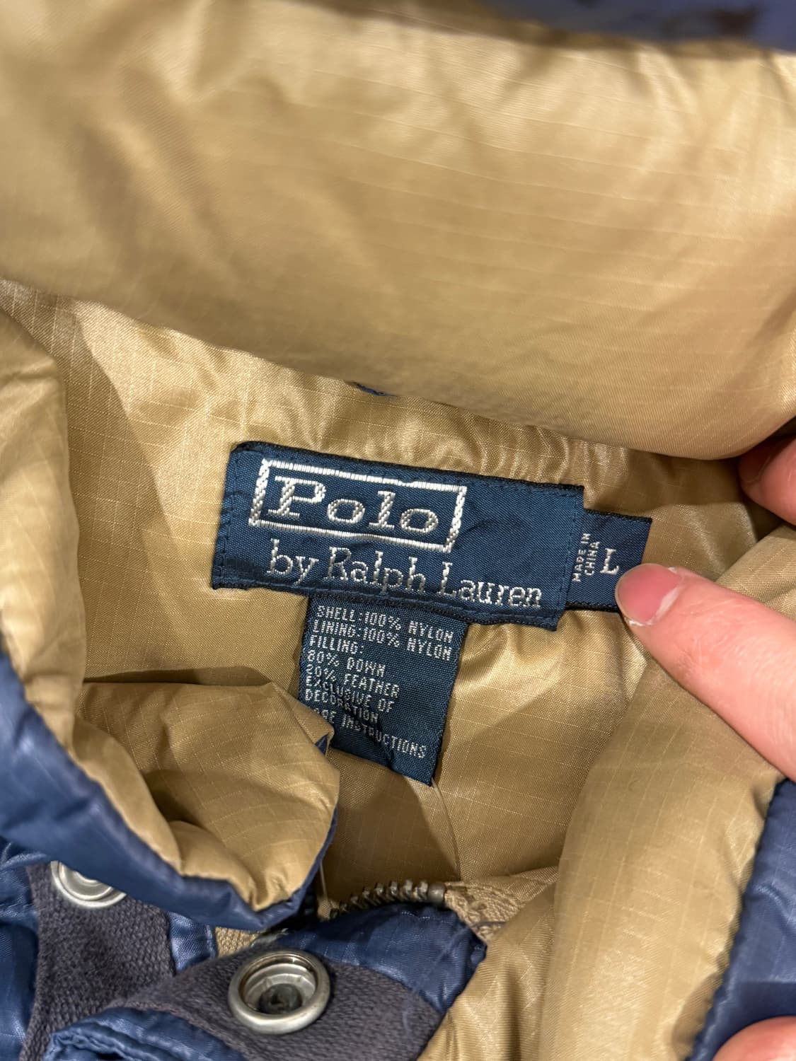 Polo ralph lauren 폴로 랄프로렌 레더 패치 푸퍼 베스트 상품이미지10