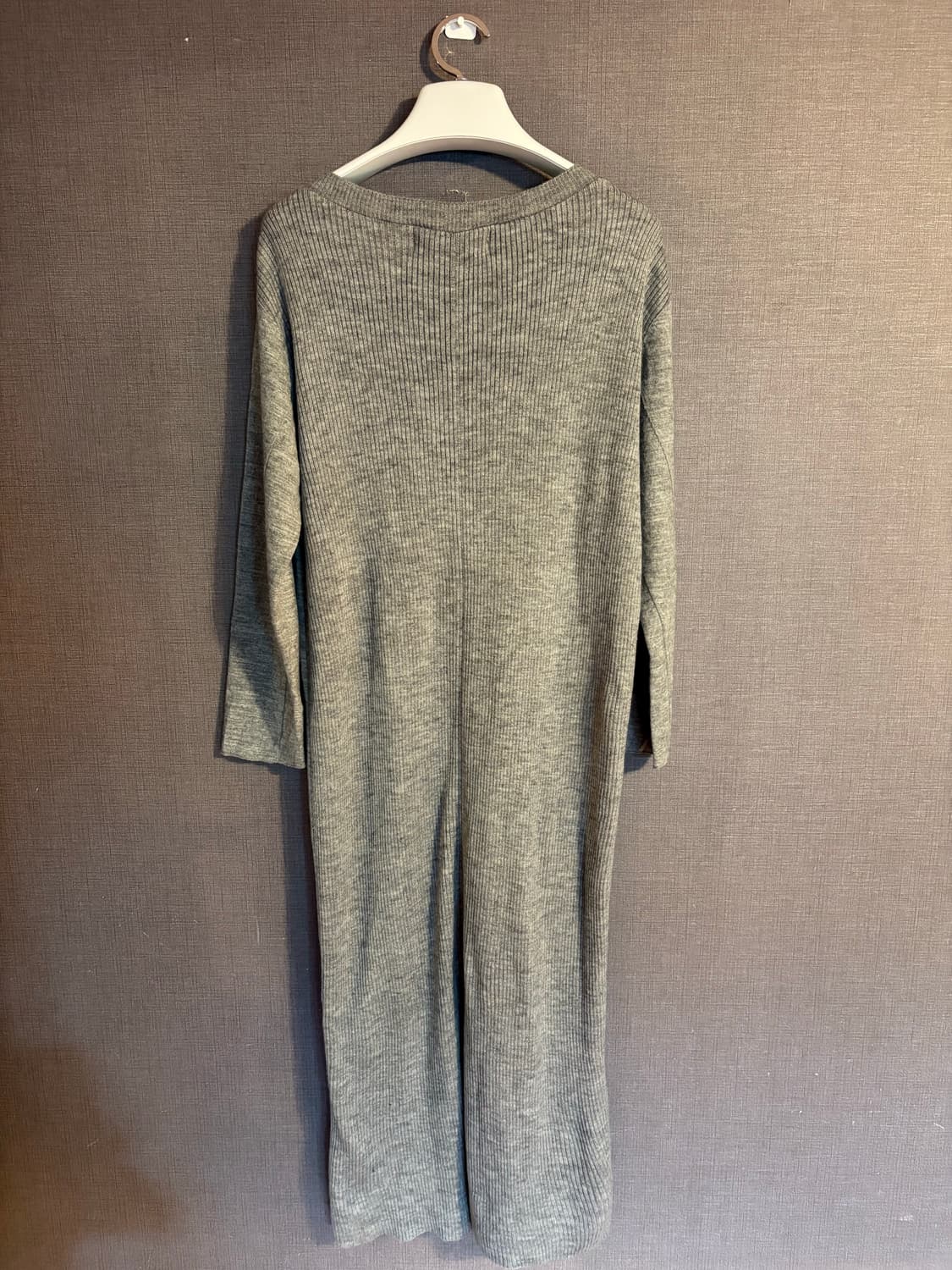 BEAMS LIGHTS 니트 롱 원피스 회색 38 상품이미지6