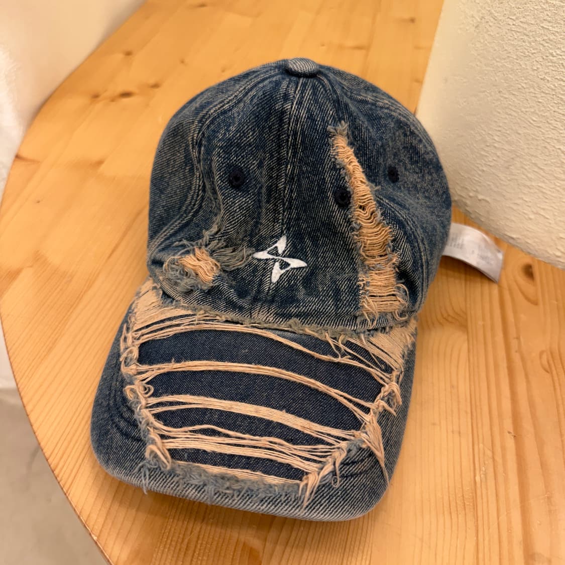 BER 빈티지 데미지 데님 볼캡 U936 상품이미지2