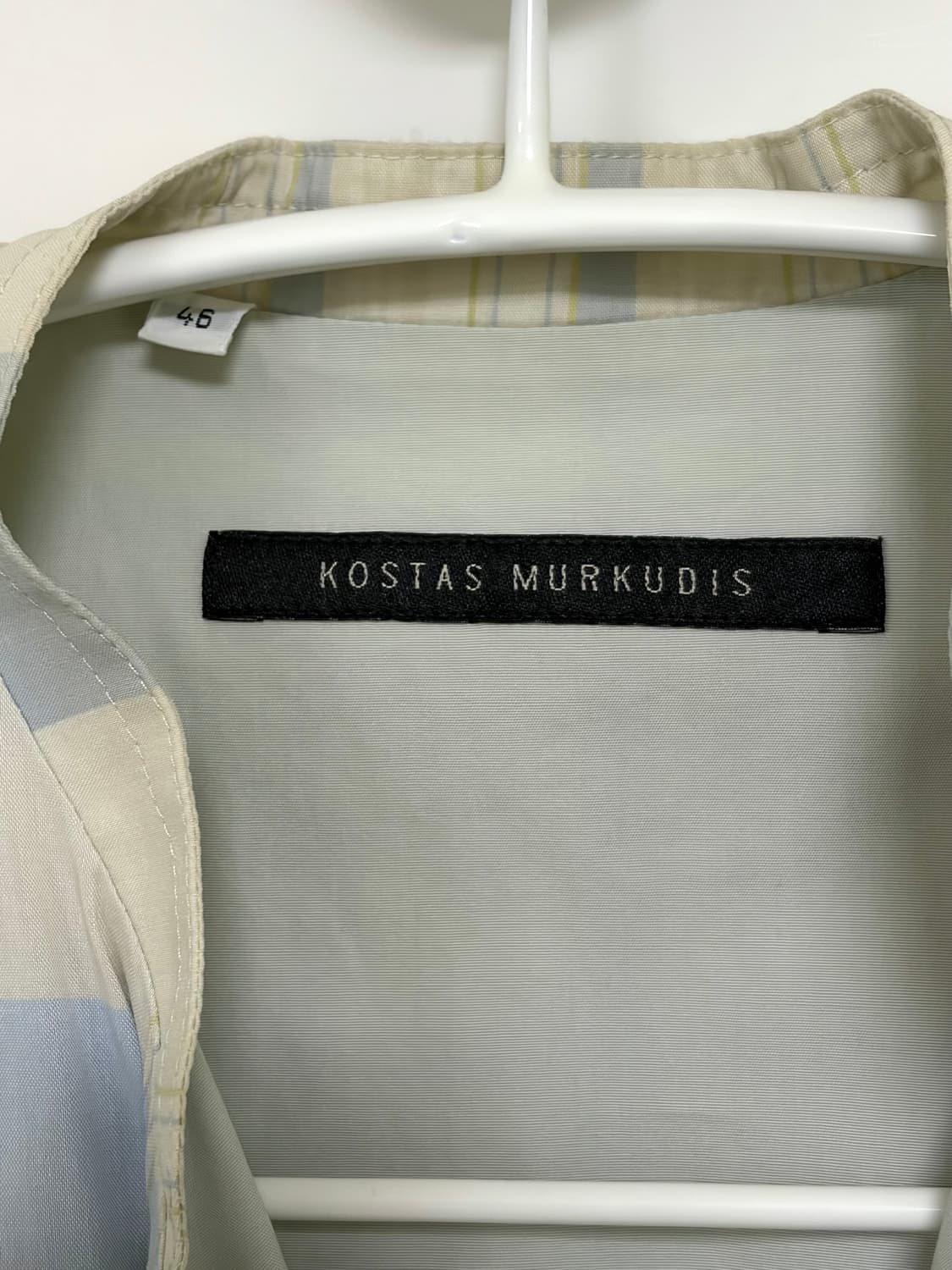 [46] kostas murkudis 체크 집업 셔츠 상품이미지3