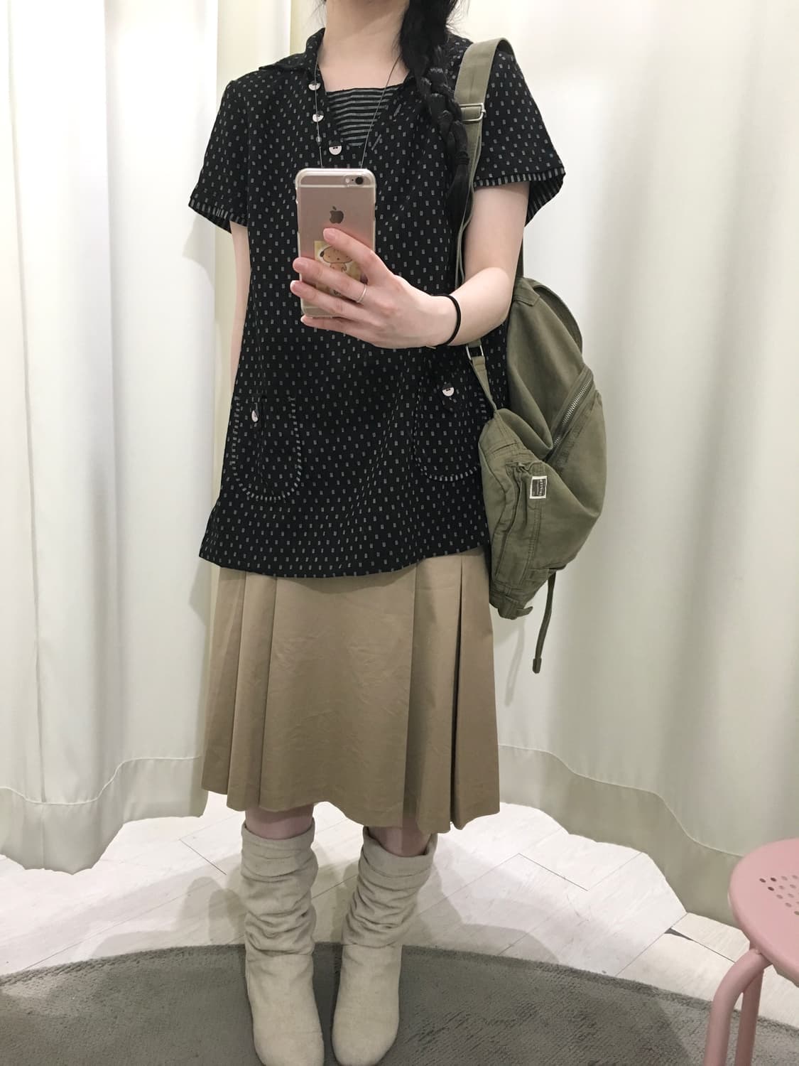 MICHEL KLEIN Pleated Midi Skirt 상품이미지2