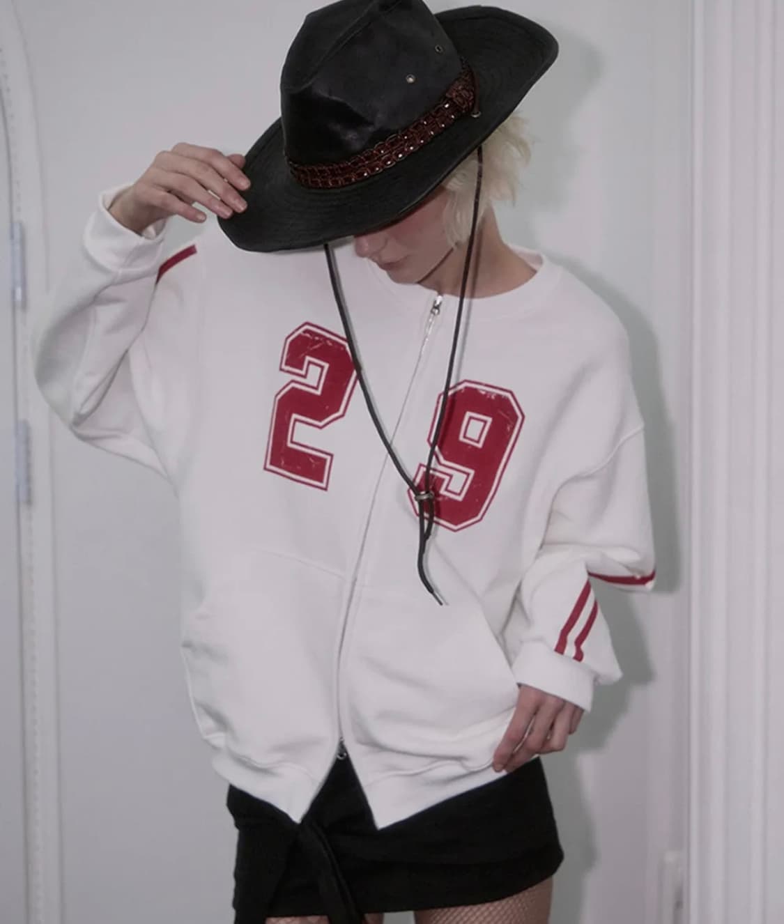 로제프란츠 스타 트랙 스웻 집업_ 아이보리 상품이미지3