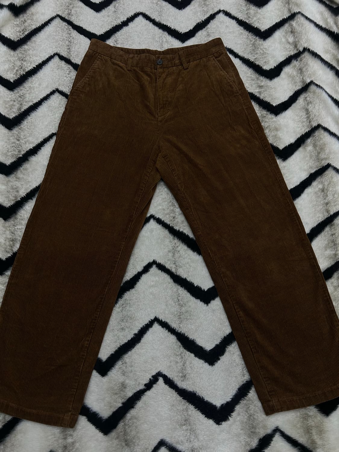 [34]무신사스탠다드 코듀로이 와이드핏 팬츠/짙은브라운 상품이미지1