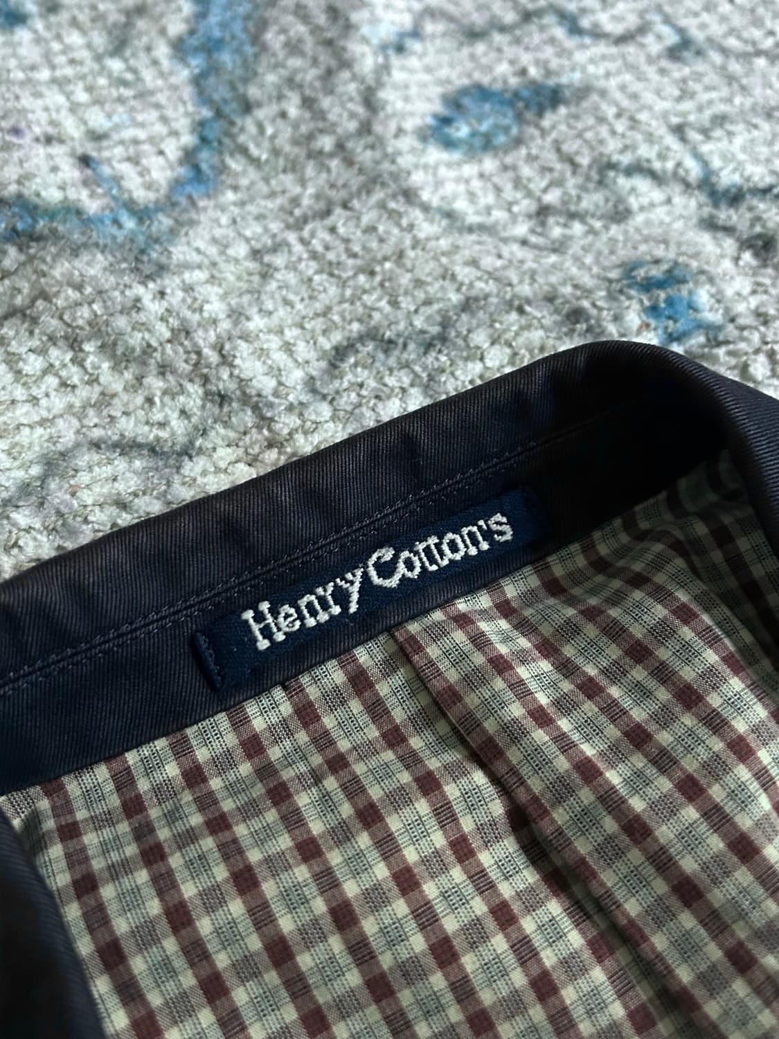 헨리코튼 네이비 코튼 블레이저 Made in Japan 상품이미지4