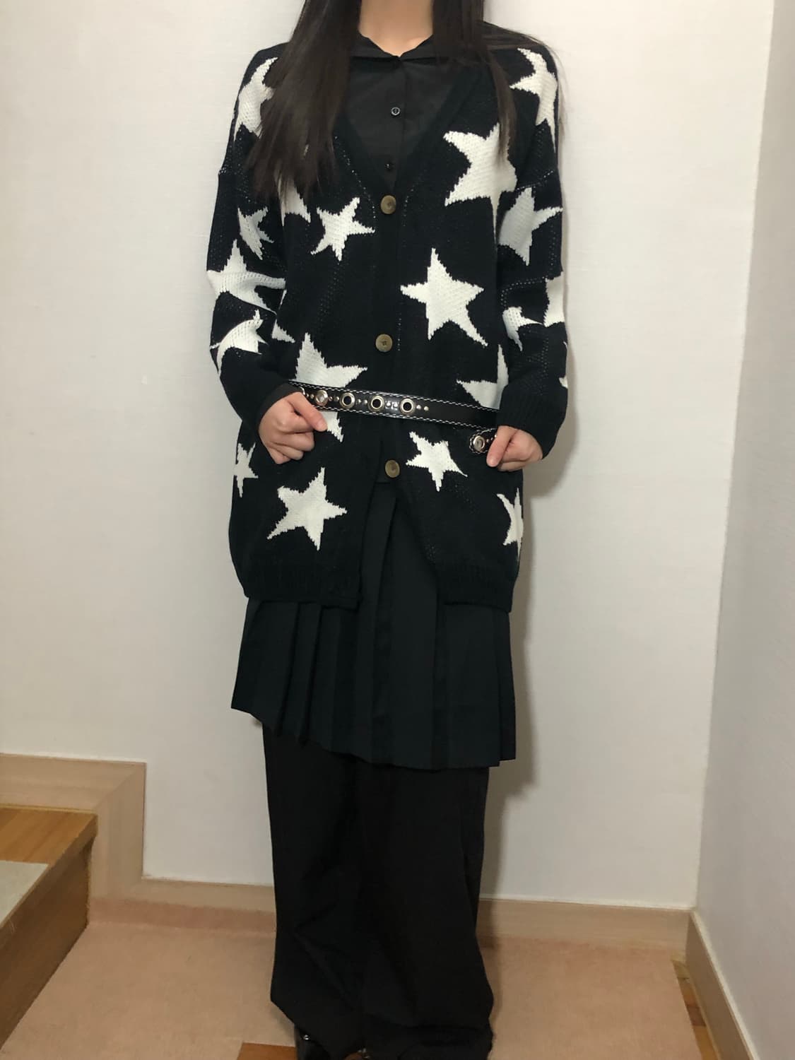 빈티지 펑크 블랙 가디건 상품이미지2