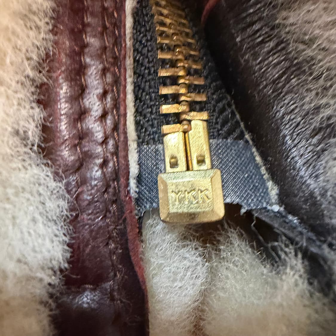 B-3 타입 복각 양가죽 무스탕 자켓  상품이미지4