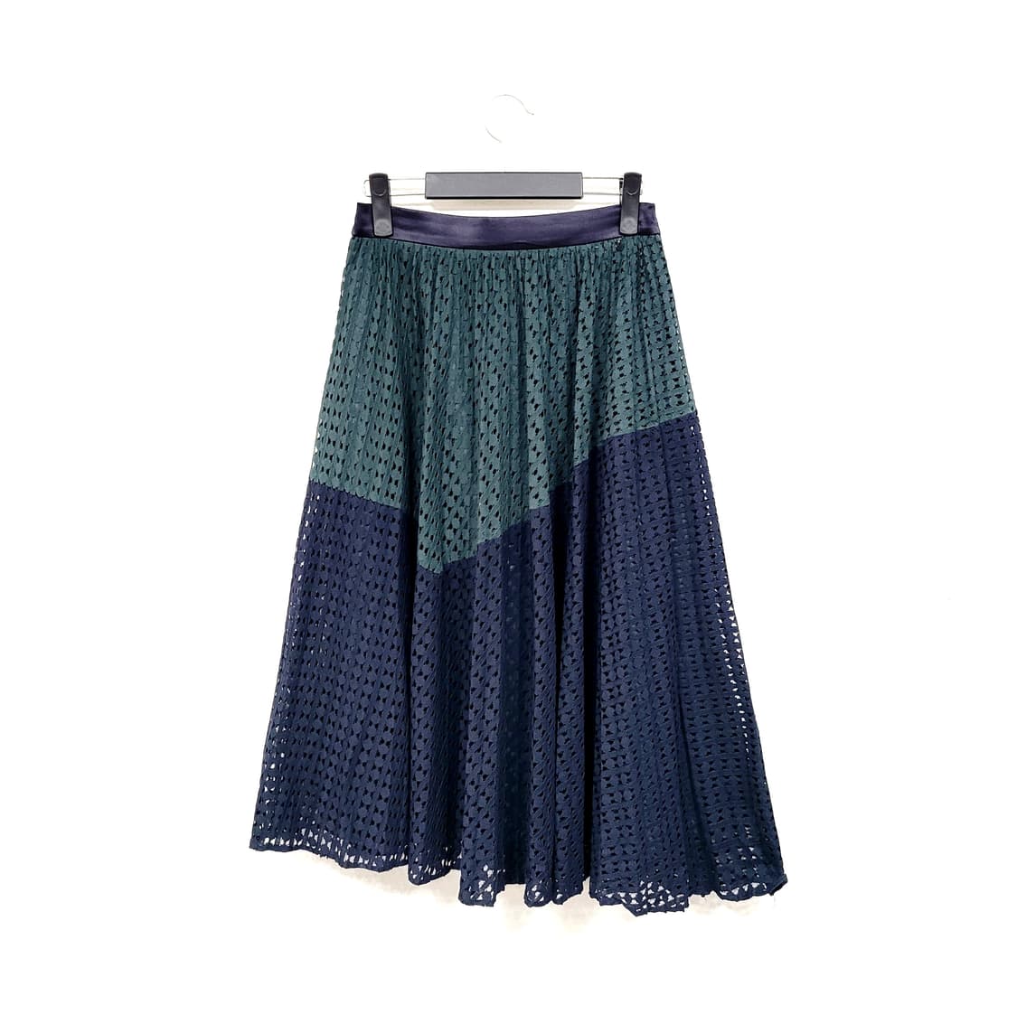 2nd floor 세컨플로우 투톤 레이스 스커트 상품이미지1