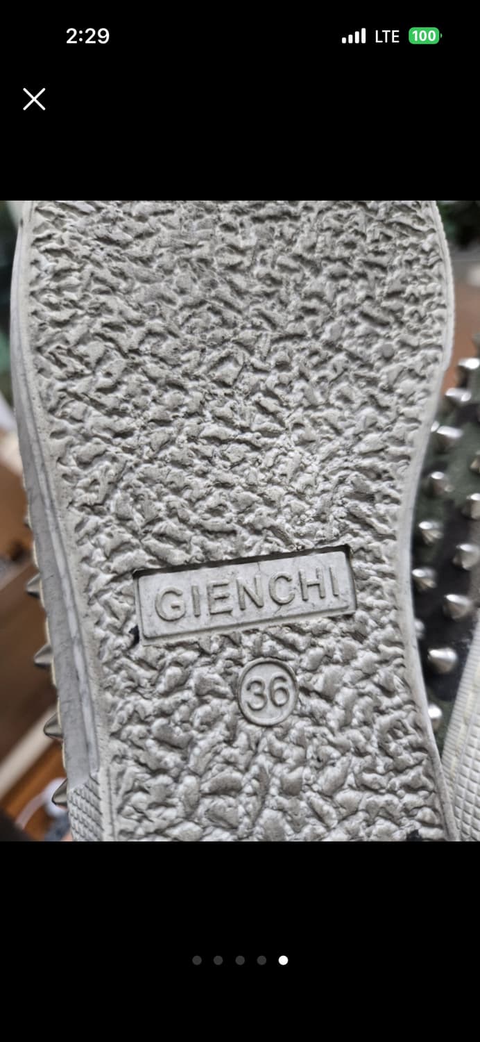 지엔치 카모 스터드 하이탑 스니커즈  230 상품이미지5