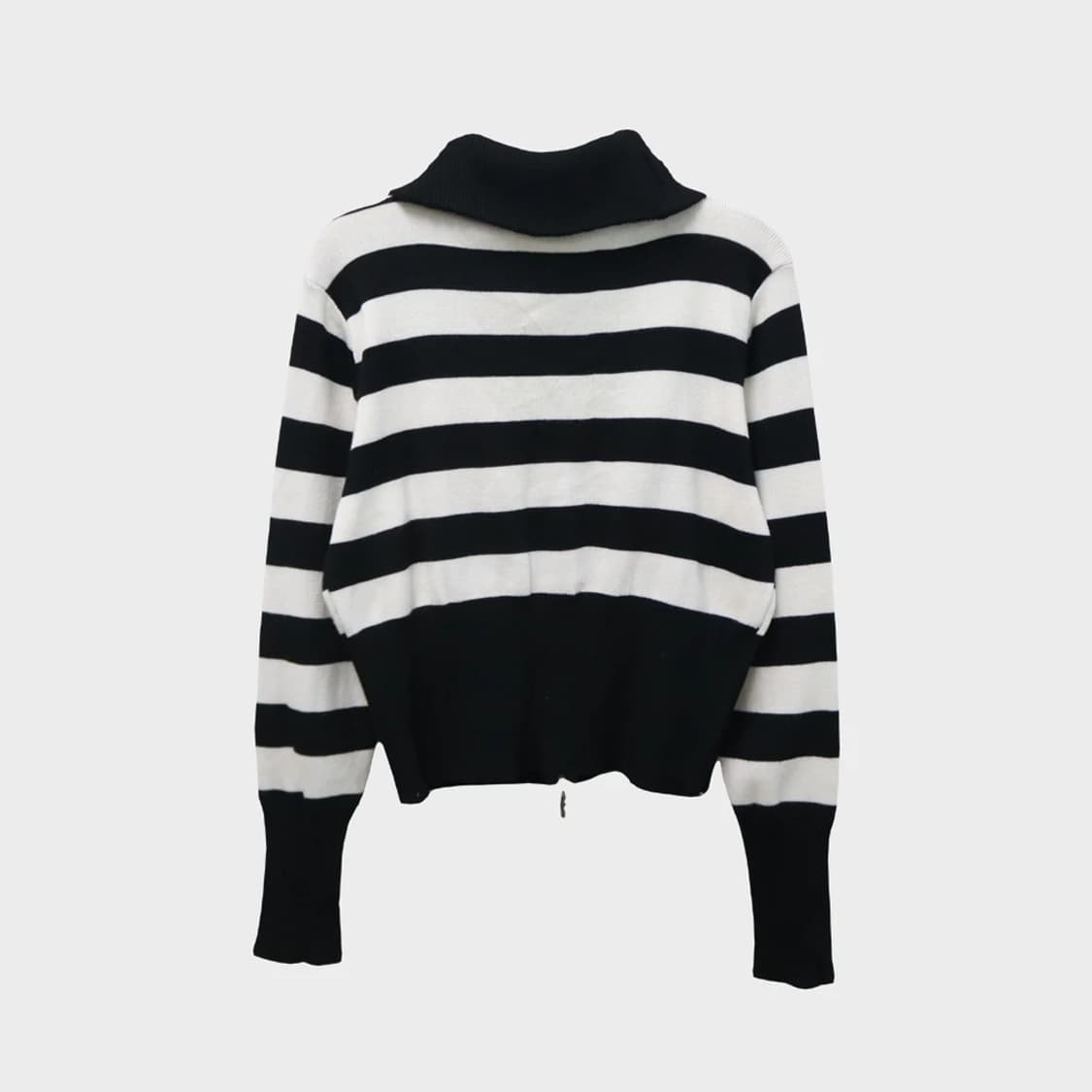 스트라이프 하이넥 니트 집업 62014 상품이미지2