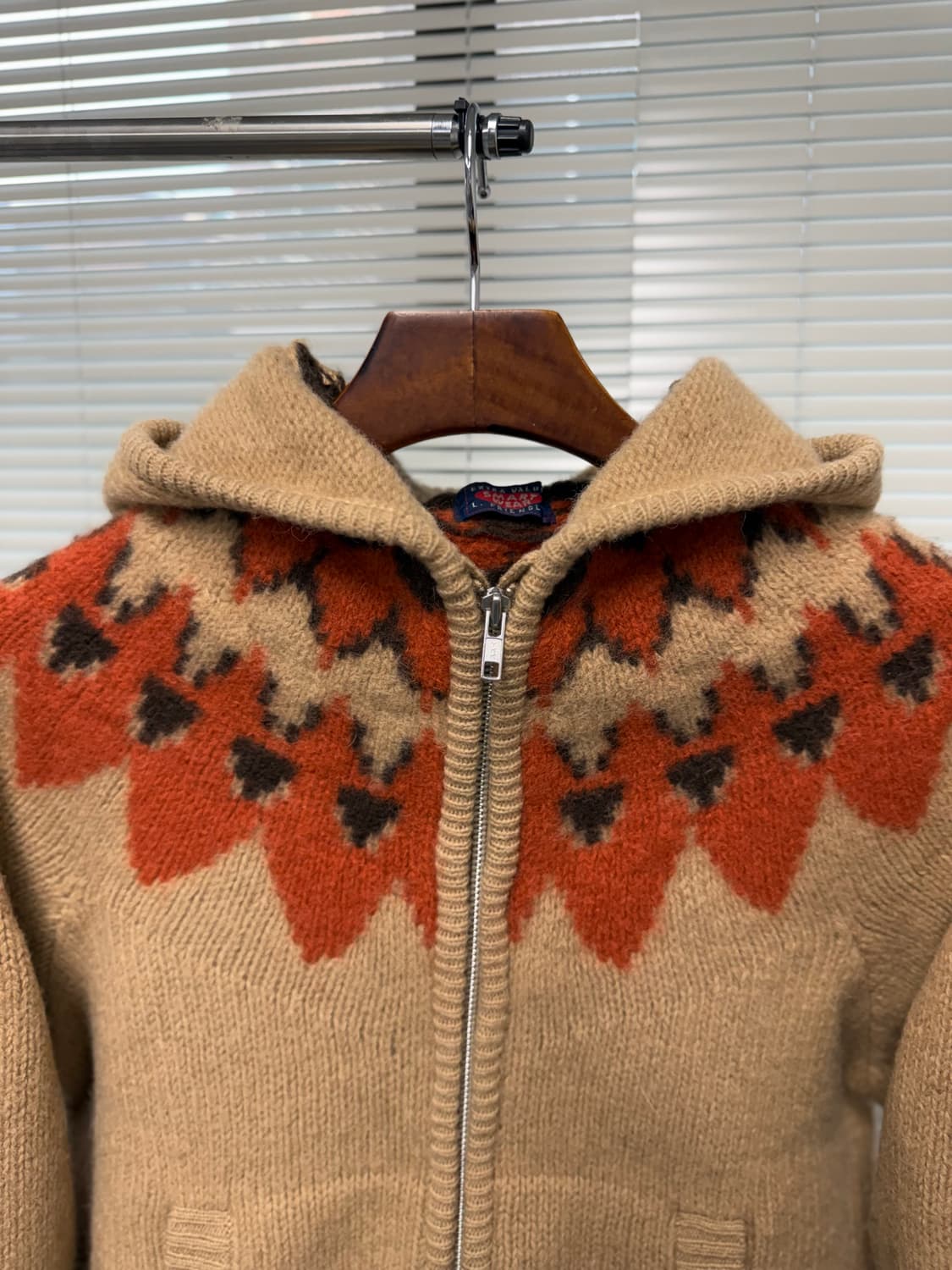 smart wear 에스닉 울 후드집업 상품이미지2