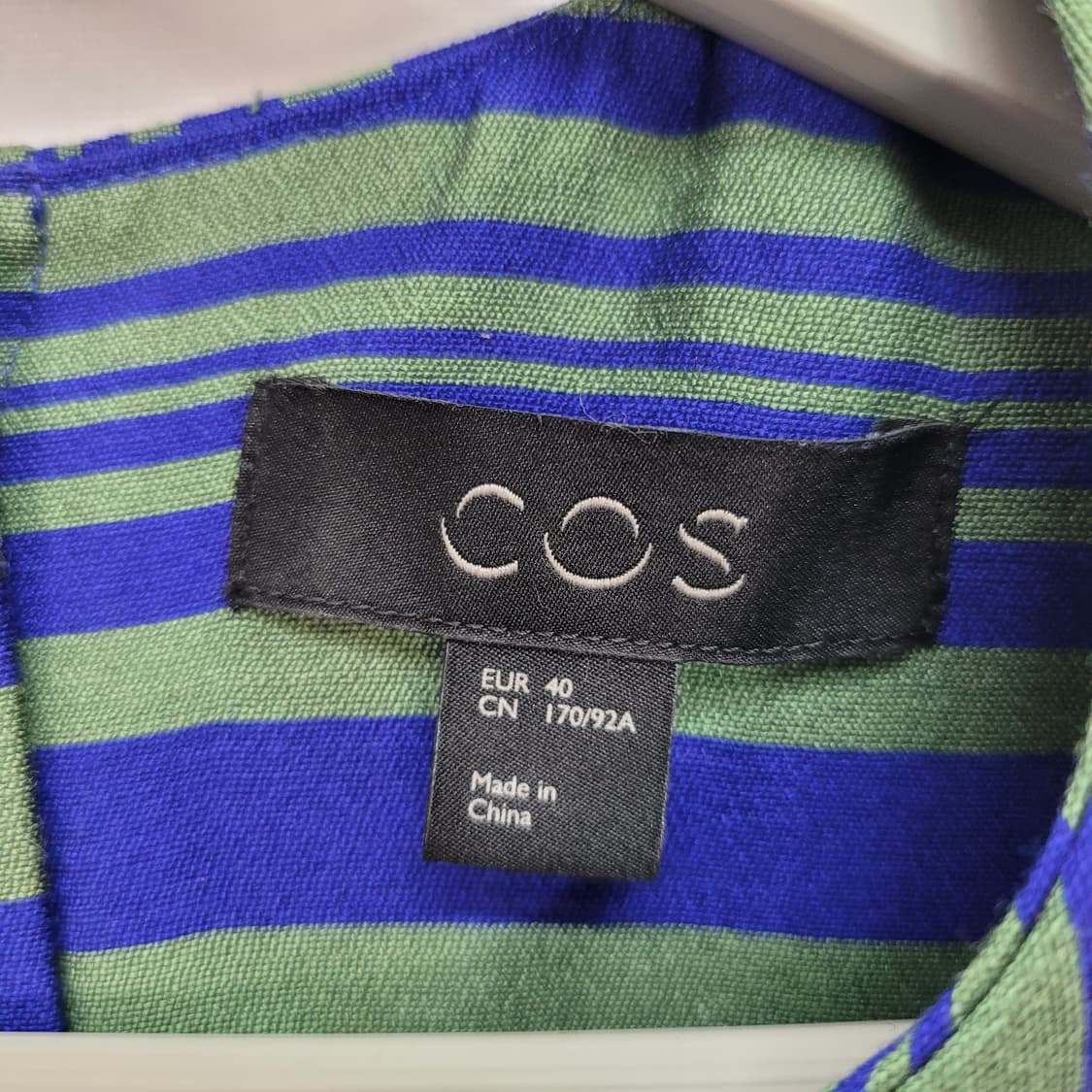 COS 코스 스트라이프 민소매 롱 원피스 EU40 사이즈 상품이미지7