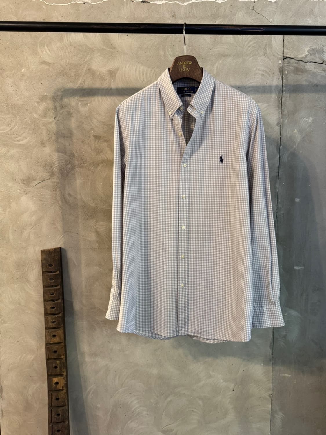 폴로 랄프로렌 깅엄체크 버튼다운 셔츠 100 상품이미지3