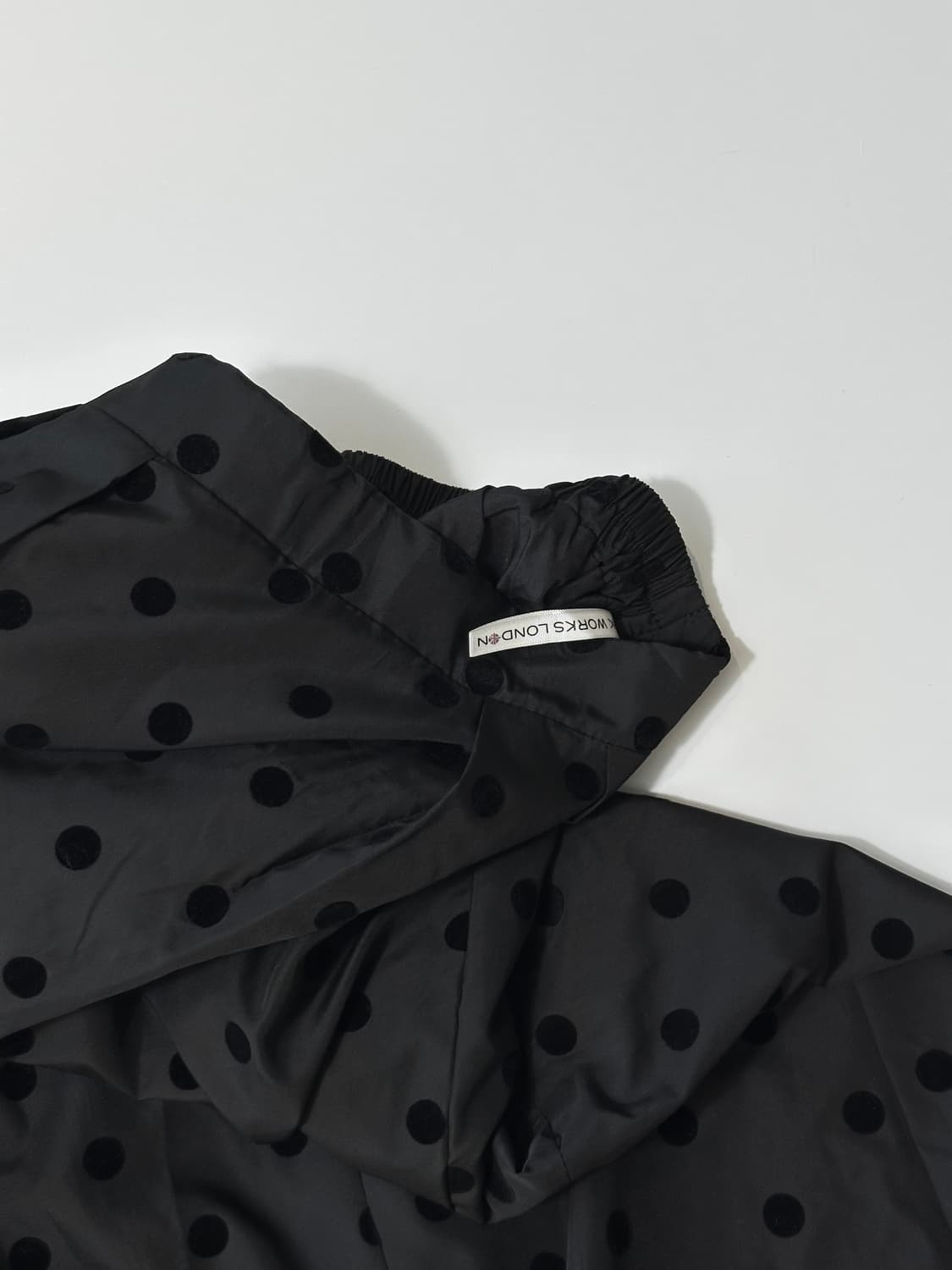 블랙 도트 스커트 상품이미지4