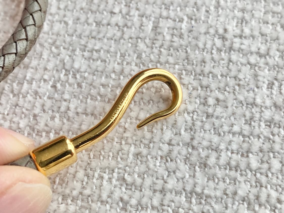 에르메스 점보 그레이 금장 팔찌 2way 타입 상품이미지4