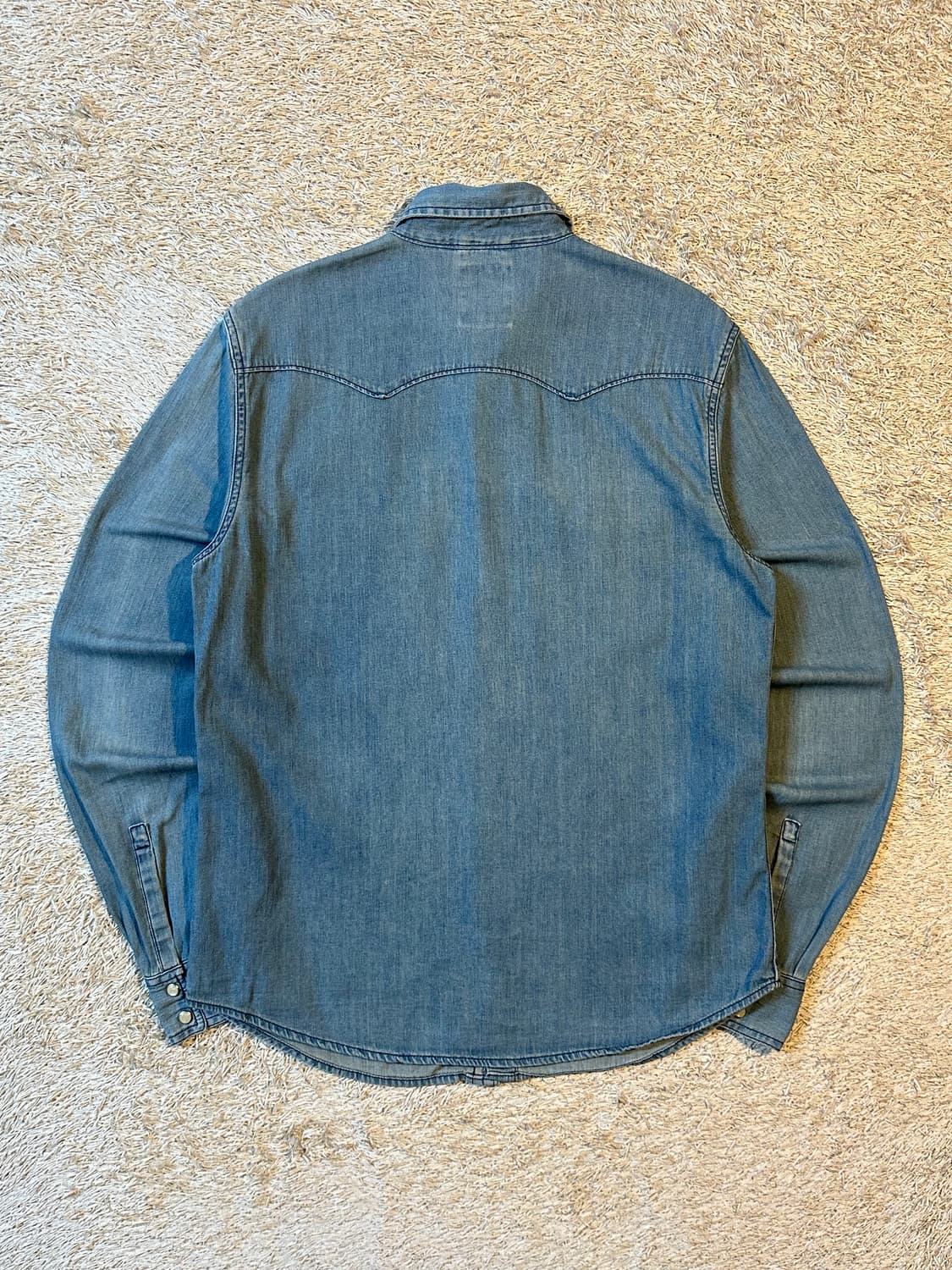리바이스 LEVIS 웨스턴 투포켓 데님 셔츠 연청 상품이미지3