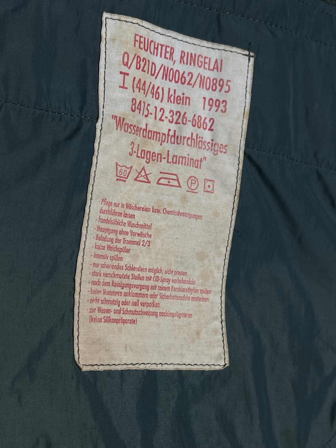 독일 연방군 플렉탄 고어텍스 자켓 상품이미지4