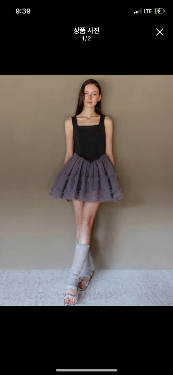 더티스 포피 드레스 차콜 m 상품이미지1