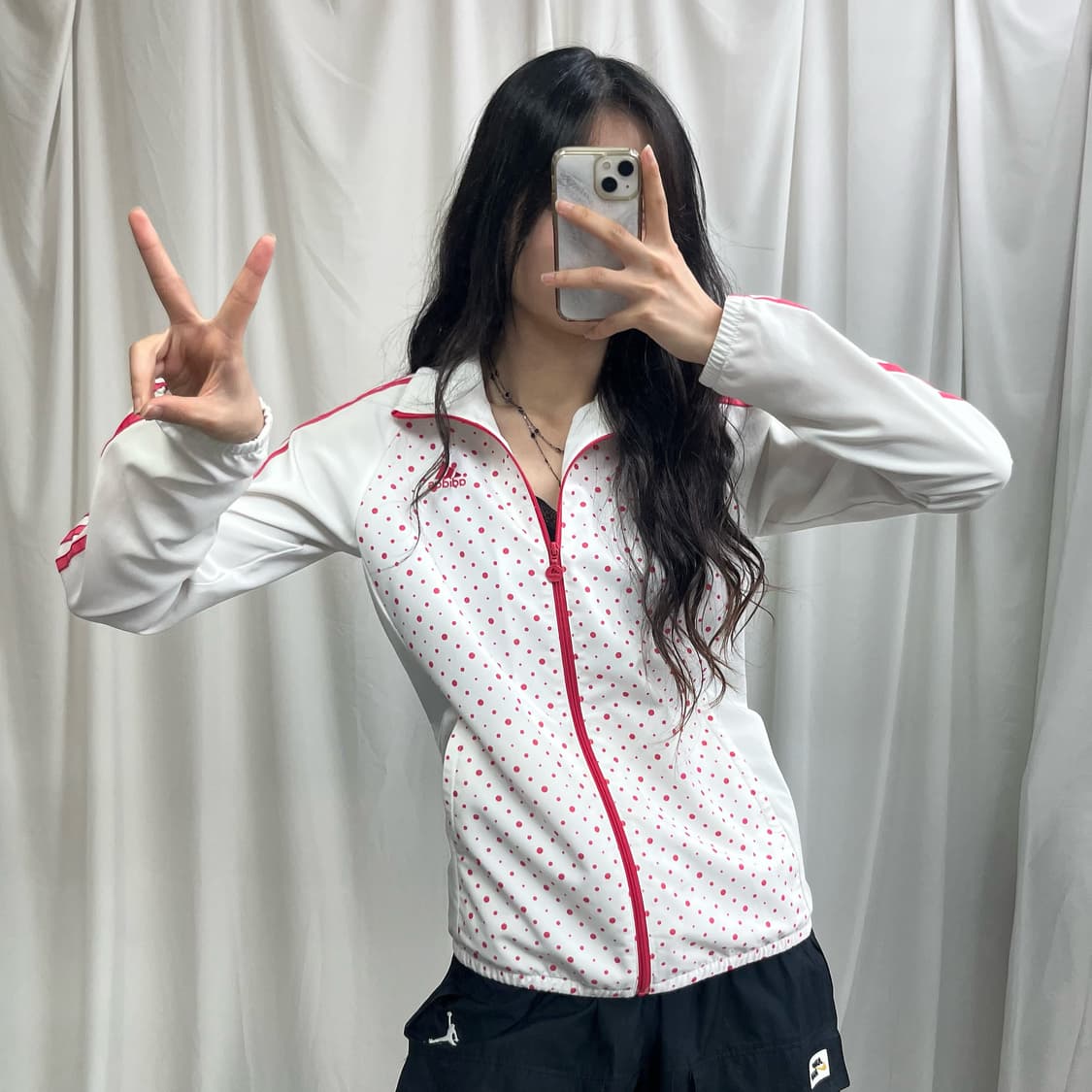Adidas pink dot pattern jersey 상품이미지2
