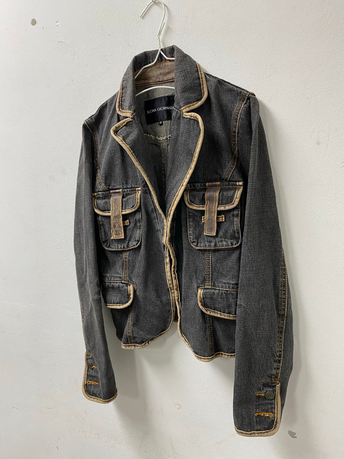 [BUONAGIORNATA] 00’s Design Grey Jacket 상품이미지5