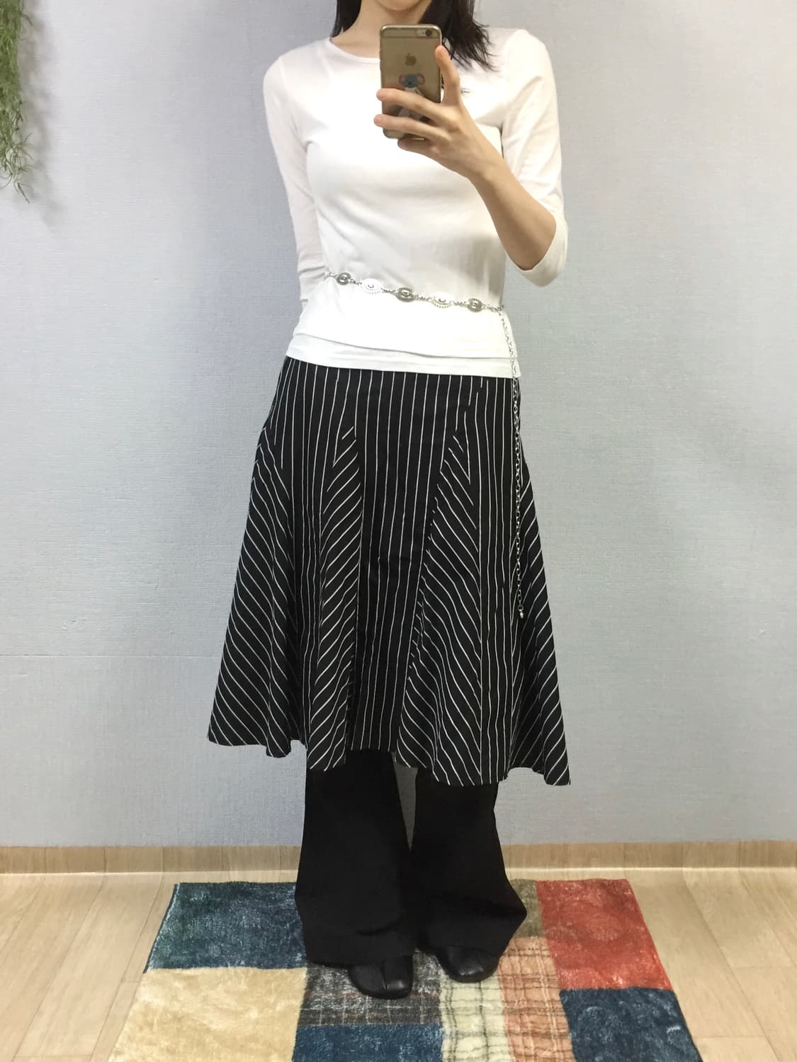 Hiroko Bis stripe skirt 상품이미지1