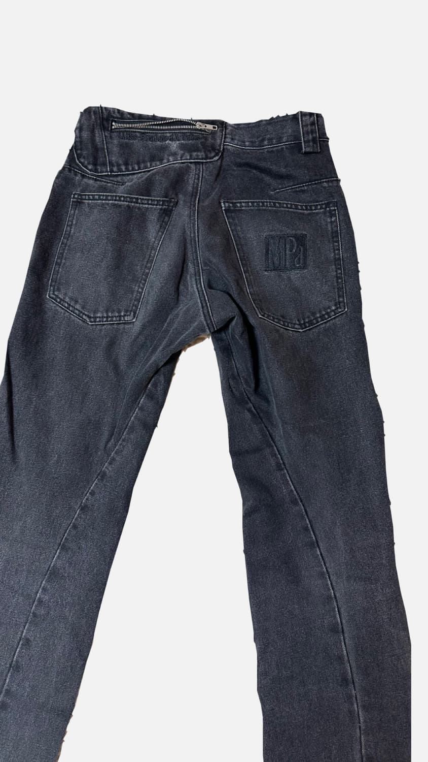 Plastic product drift denim pants 상품이미지3