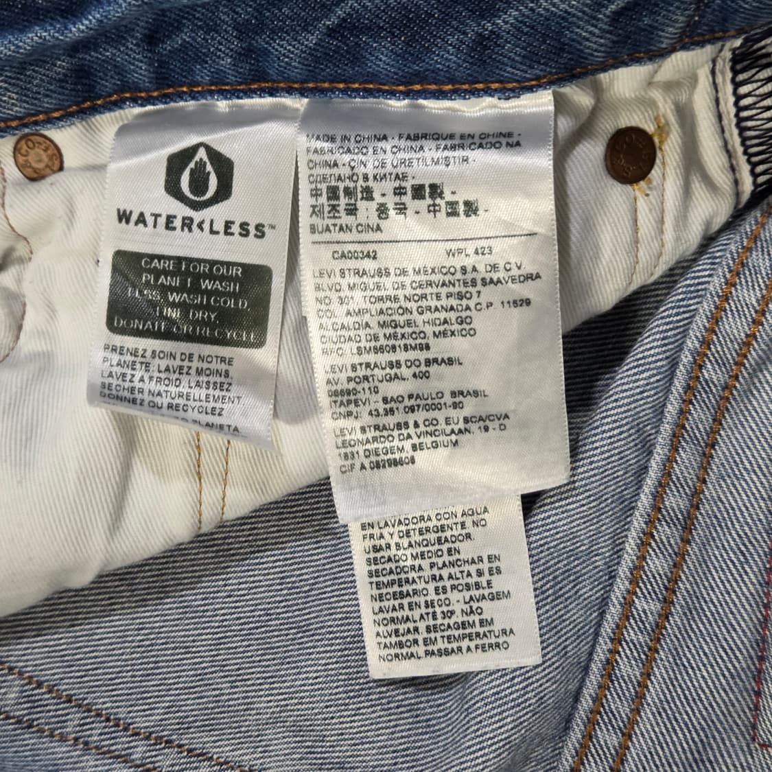 리바이스 레드 550 연청 데님팬츠 30/32 상품이미지6