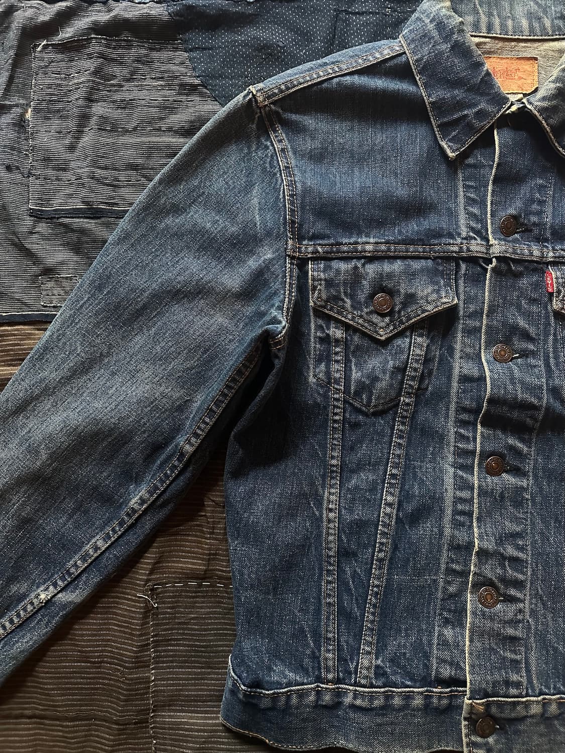 60s USA Levis 70505 Big E Denim Jacket 상품이미지5