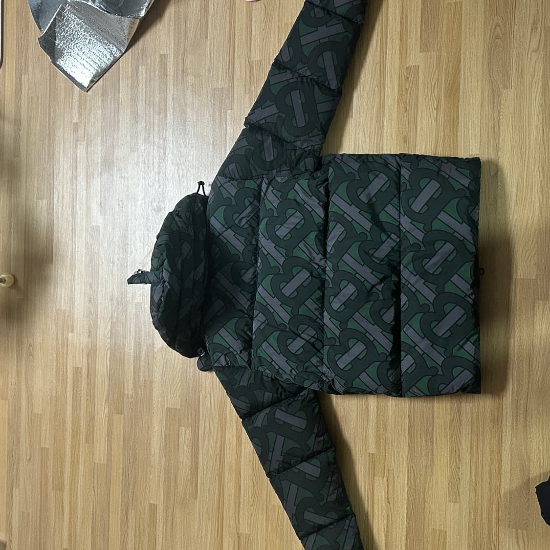 BURBERRY Ladies Monogram Print Hooded Pa 상품이미지2