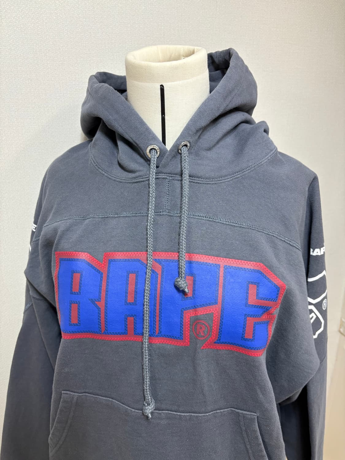 베이프 bape 그레이 후드 M 상품이미지4
