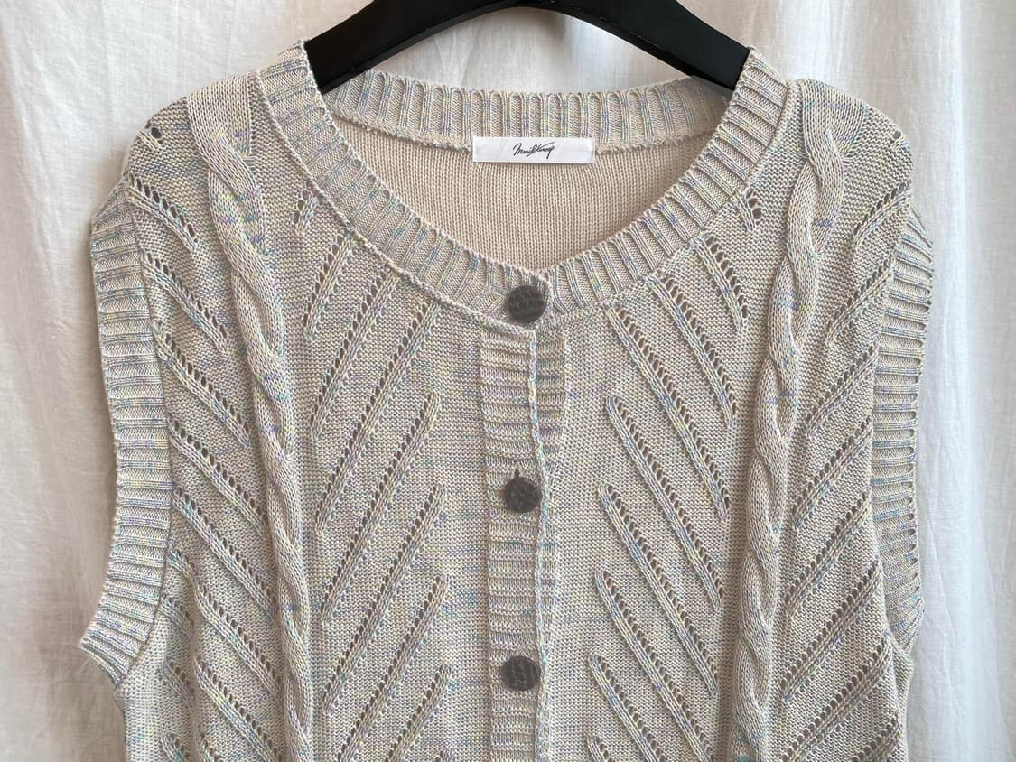 면혼방 베스트 니트가디건(L) 상품이미지5