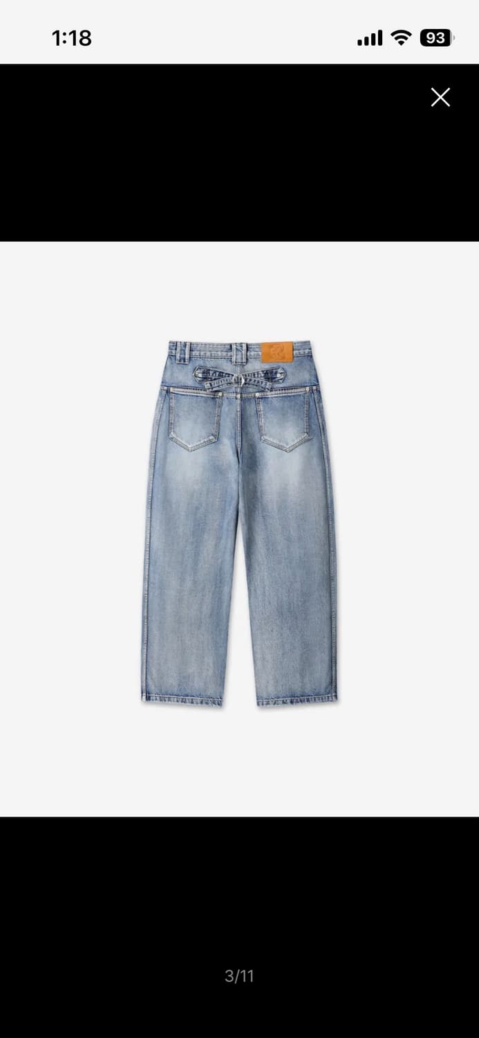 9999아카이브 Technical Curved Denim Jeans 상품이미지2