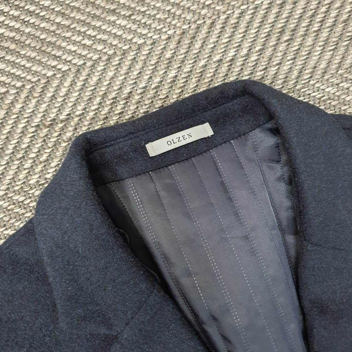 올젠 울 캐시미어 겨울 코트 남자105~110 상품이미지2