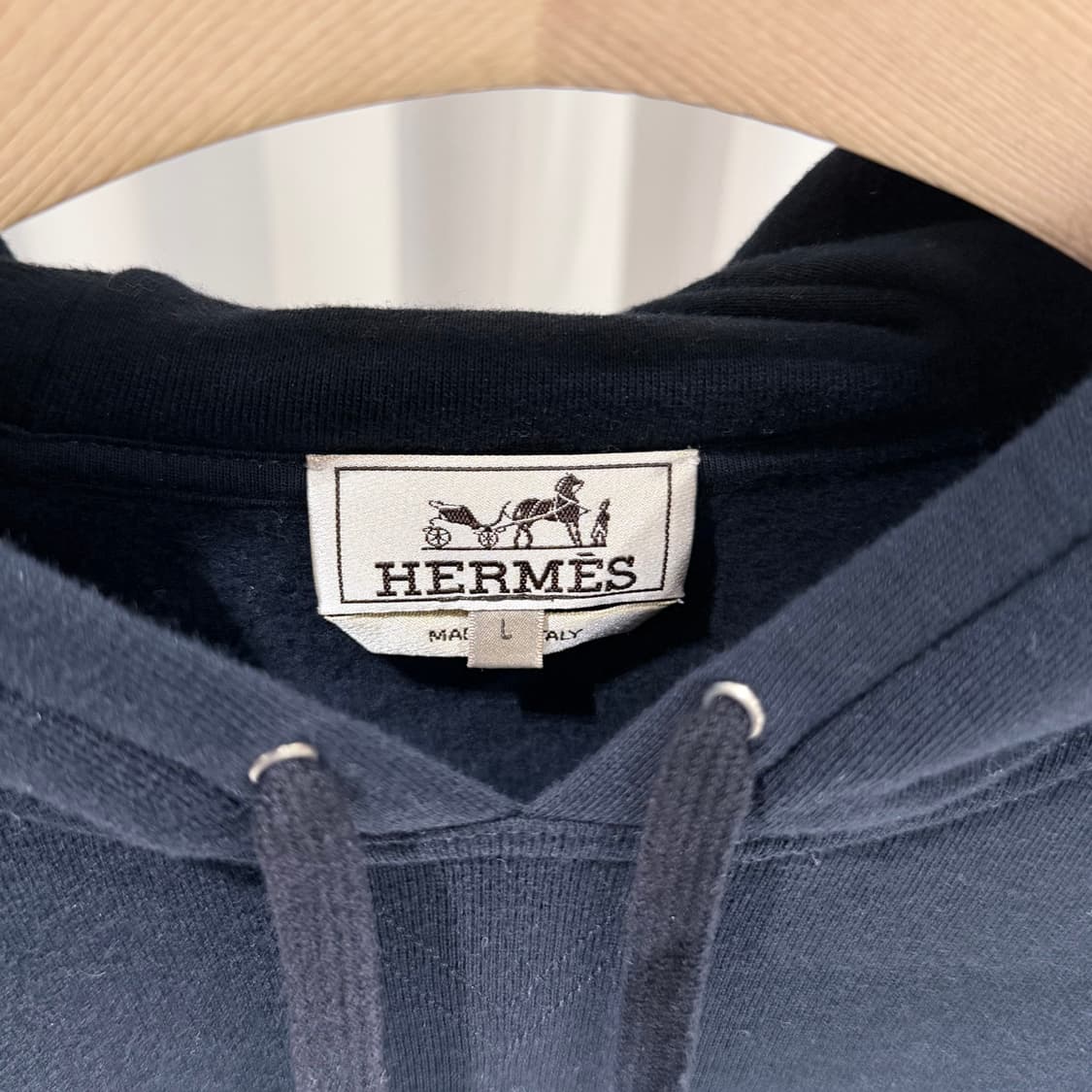 (A+/L) / 에르메스 론드패치 코튼 네이비 후드티 상품이미지4
