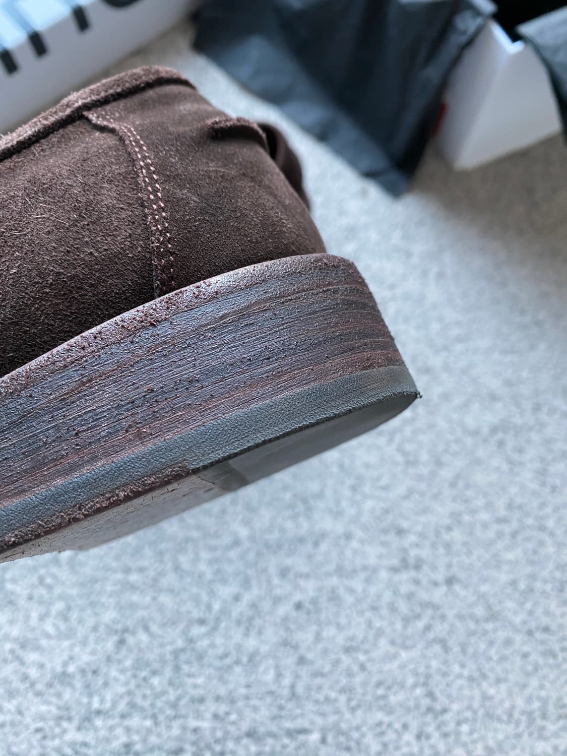 킨치 810 스웨이드 브라운 로퍼 275 상품이미지3